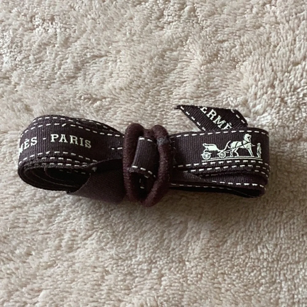 Hermès Ribbon Authentic Brown Gift Wrapping 80”